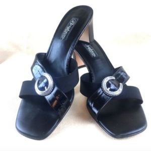 Brighton Tamyra Black Slide Sandals B333